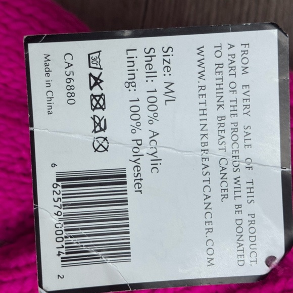 Pink Hope Mittens - Picture 2 of 2